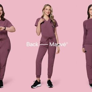 Mandala Scrubs Set - Mauve